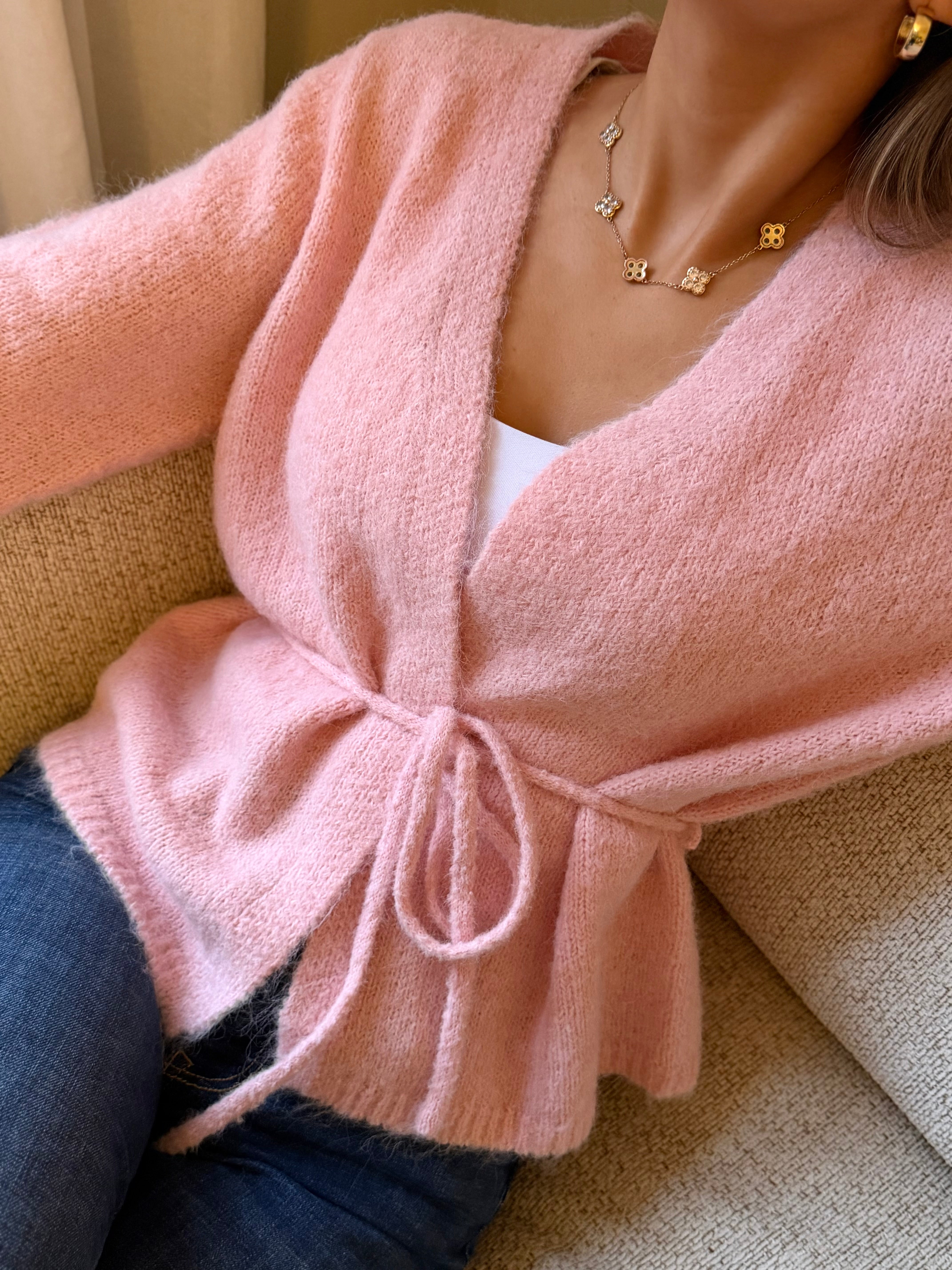 VMSORRENTO Knit Cardigan - Pink Dogwood
